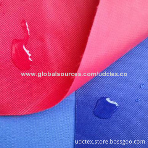 Polyester Oxford 600D Fabric with PU Coating, Water-resistant, Plain-dyed
